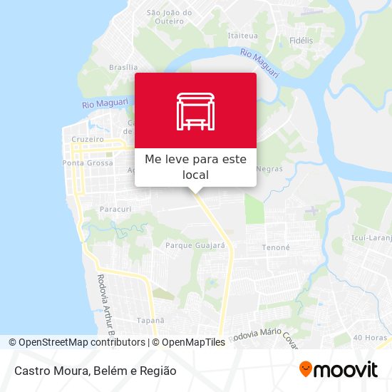 Castro Moura mapa