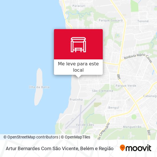 Artur Bernardes Com São Vicente mapa