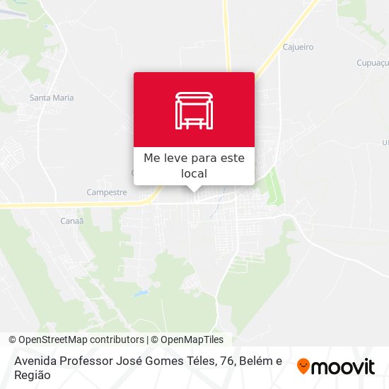 Avenida Professor José Gomes Téles, 76 mapa