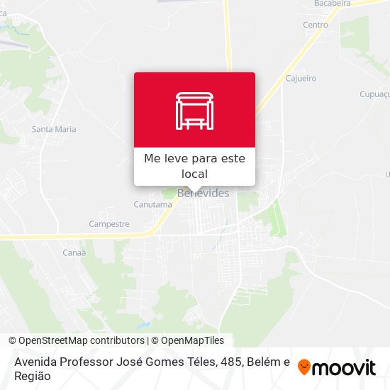 Avenida Professor José Gomes Téles, 485 mapa