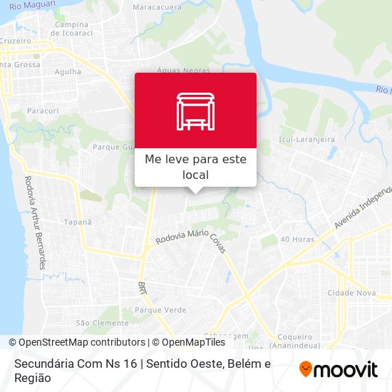 Secundária Com Ns 16 | Sentido Oeste mapa