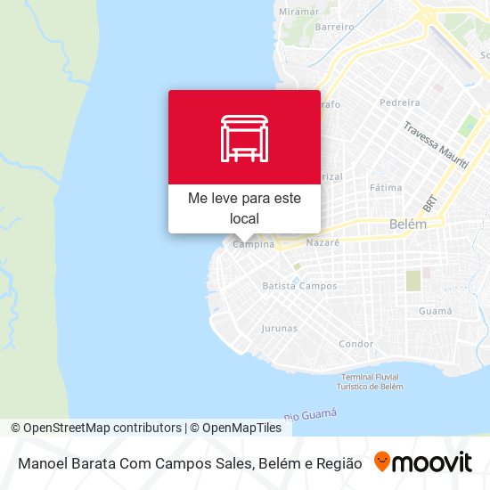 Manoel Barata Com Campos Sales mapa