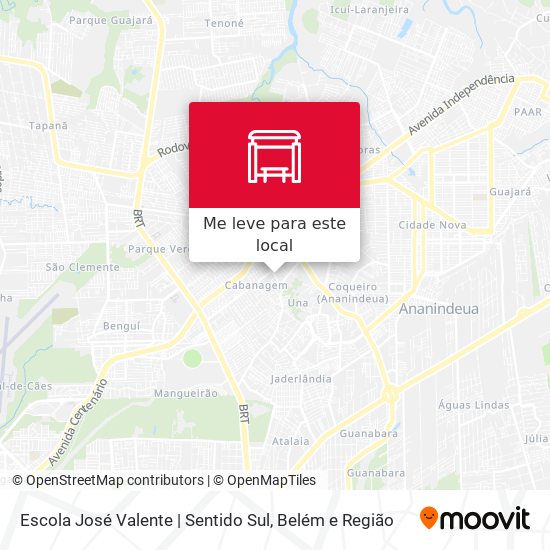 Escola José Valente | Sentido Sul mapa