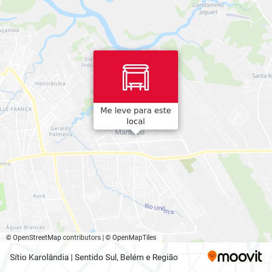 Sítio Karolândia | Sentido Sul mapa