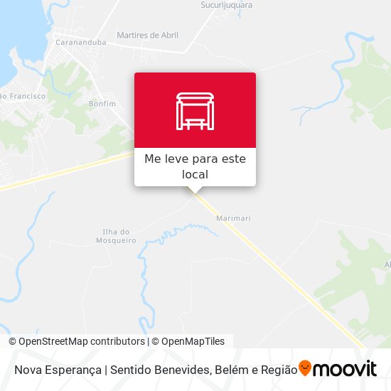 Nova Esperança | Sentido Benevides mapa