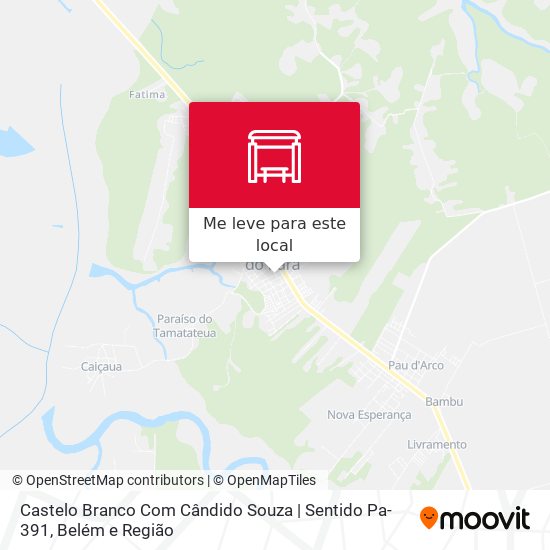 Castelo Branco Com Cândido Souza | Sentido Pa-391 mapa