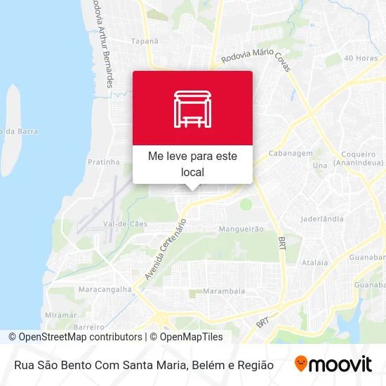 Rua São Bento Com Santa Maria mapa