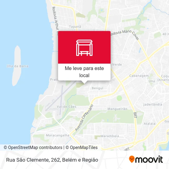 Rua São Clemente, 262 mapa
