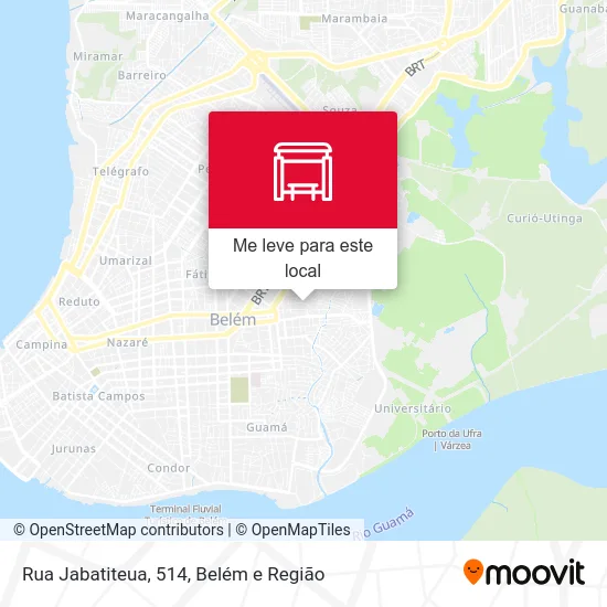 Rua Jabatiteua, 514 mapa