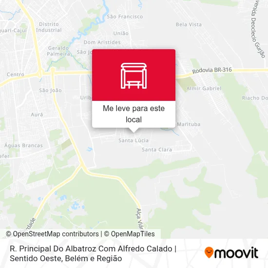 R. Principal Do Albatroz Com Alfredo Calado | Sentido Oeste mapa