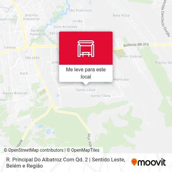 R. Principal Do Albatroz Com Qd. 2 | Sentido Leste mapa