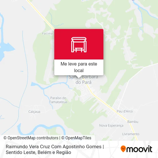 Raimundo Vera Cruz Com Agostinho Gomes | Sentido Leste mapa