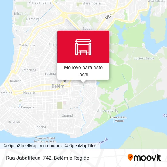 Rua Jabatiteua, 742 mapa