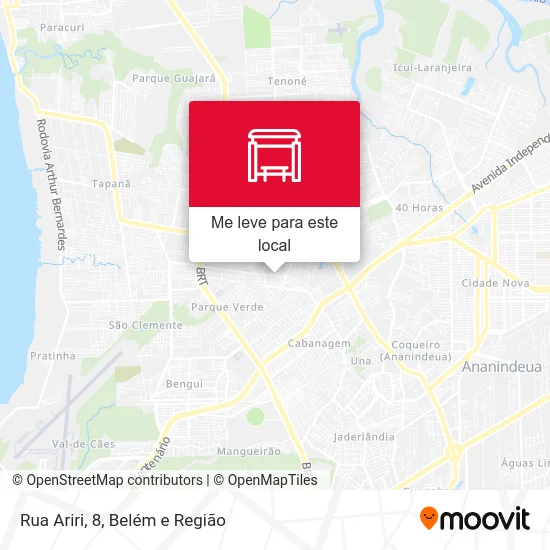 Rua Ariri, 8 mapa