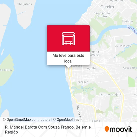 R. Manoel Barata Com Souza Franco mapa
