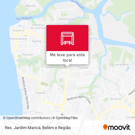 Res. Jardim Maricá mapa