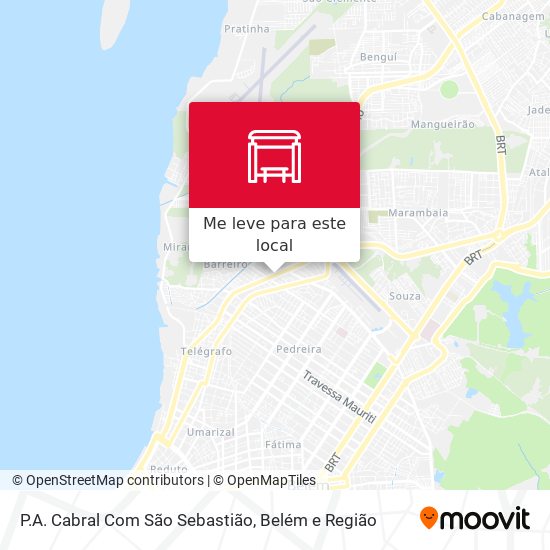 P.A. Cabral Com São Sebastião mapa