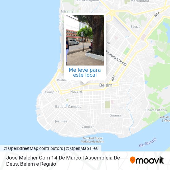 José Malcher Com 14 De Março | Assembleia De Deus mapa