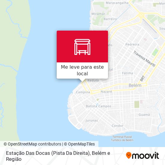 Estação Das Docas (Pista Da Direita) mapa