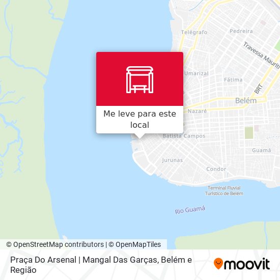 Praça Do Arsenal | Mangal Das Garças mapa