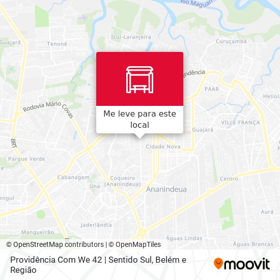 Providência Com We 42 | Sentido Sul mapa