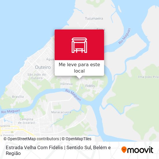 Estrada Velha Com Fidélis | Sentido Sul mapa