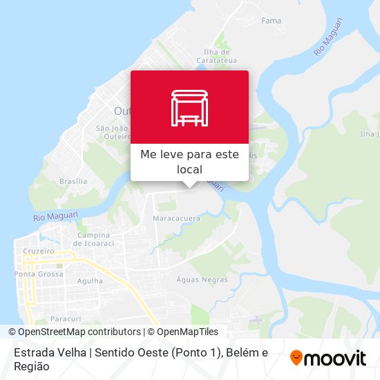 Estrada Velha | Sentido Oeste (Ponto 1) mapa
