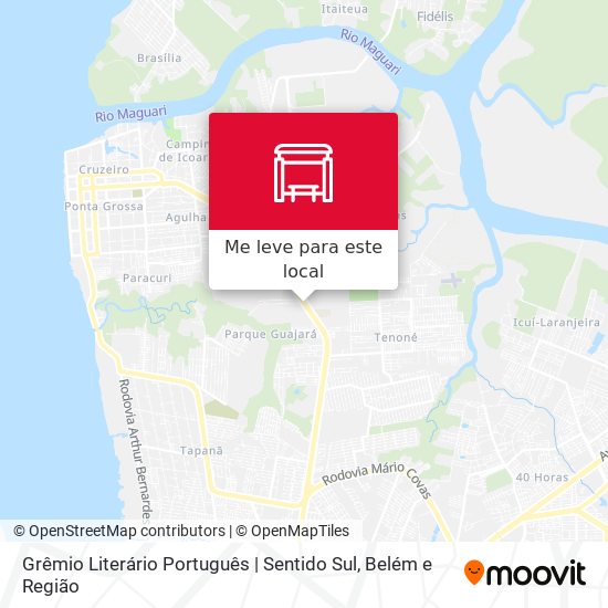 Grêmio Literário Português | Sentido Sul mapa