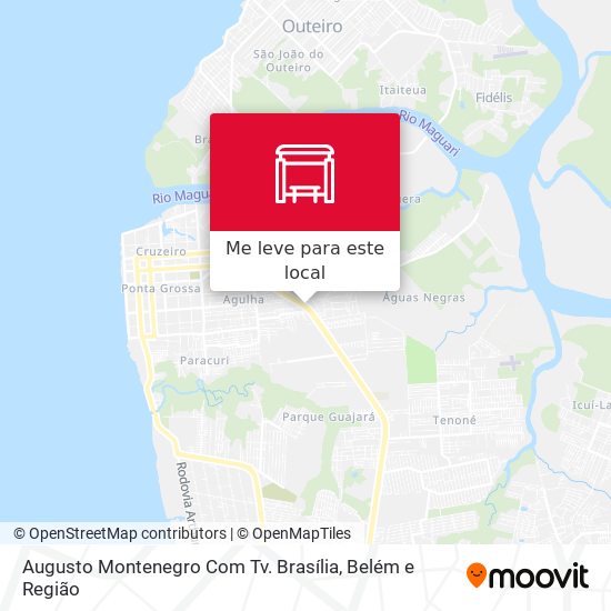 Augusto Montenegro Com Tv. Brasília mapa