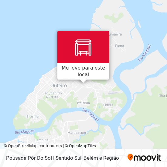 Pousada Pôr Do Sol | Sentido Sul mapa