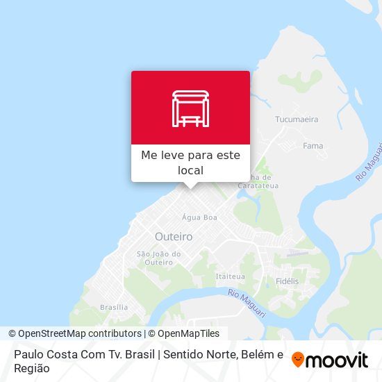 Paulo Costa Com Tv. Brasil | Sentido Norte mapa