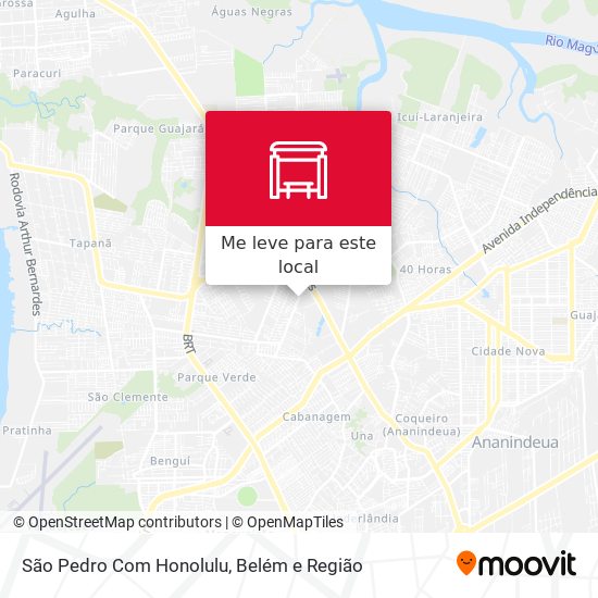 São Pedro Com Honolulu mapa