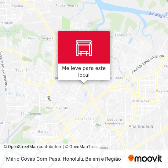Mário Covas Com Pass. Honolulu mapa