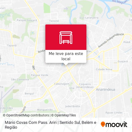 Mário Covas Com Pass. Ariri | Sentido Sul mapa