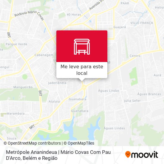 Metrópole Ananindeua | Mário Covas Com Pau D'Arco mapa