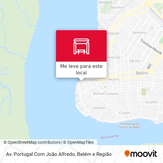 Av. Portugal Com João Alfredo mapa