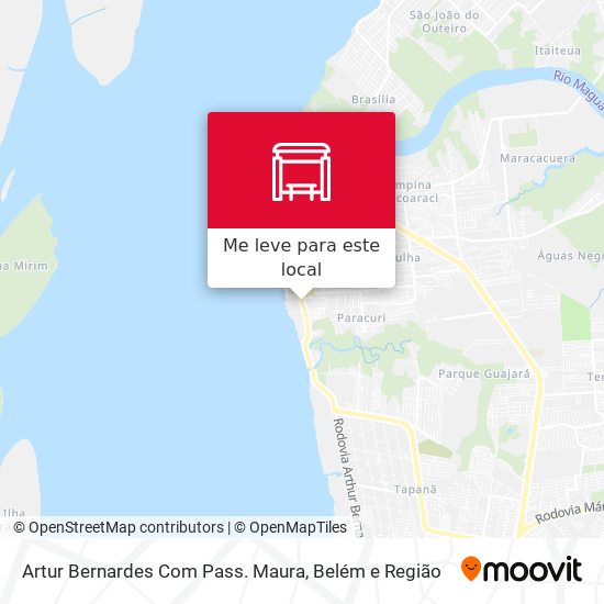 Artur Bernardes Com Pass. Maura mapa