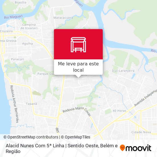 Alacid Nunes Com 5ª Linha | Sentido Oeste mapa