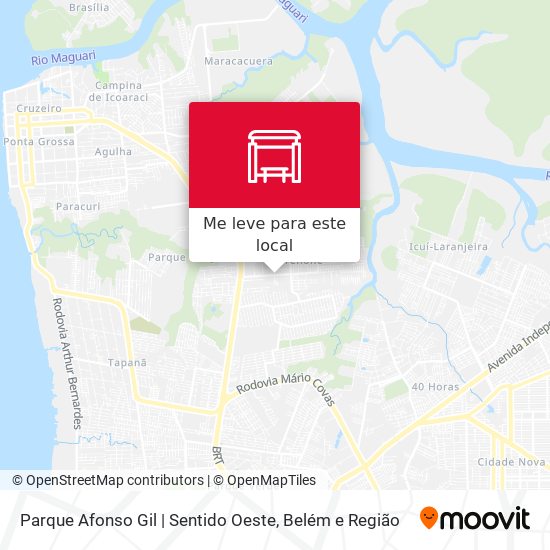 Parque Afonso Gil | Sentido Oeste mapa