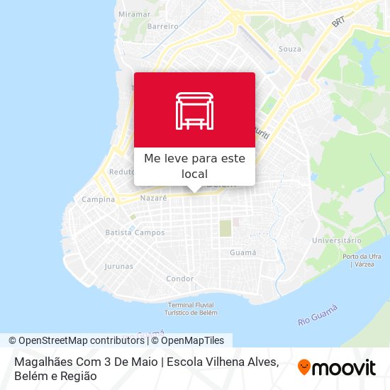 Magalhães Com 3 De Maio | Escola Vilhena Alves mapa