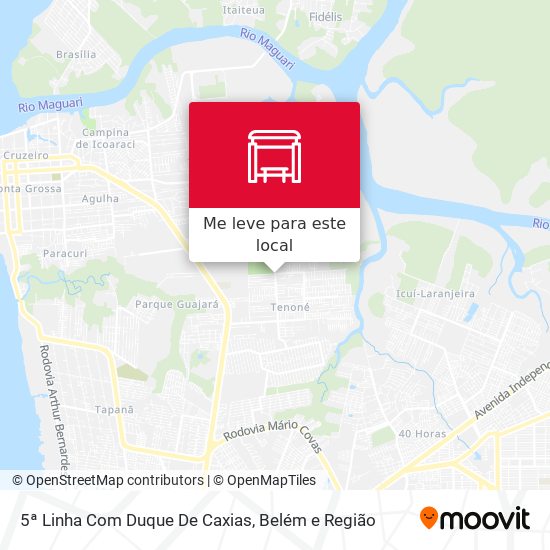 5ª Linha Com Duque De Caxias mapa