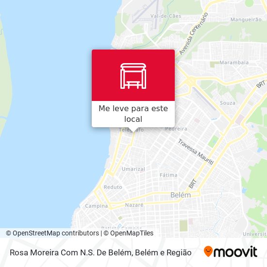 Rosa Moreira Com N.S. De Belém mapa