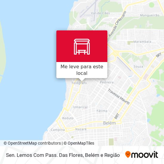 Sen. Lemos Com Pass. Das Flores mapa