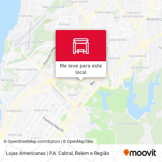 Lojas Americanas | P.A. Cabral mapa