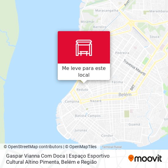 Gaspar Vianna Com Doca | Espaço Esportivo Cultural Altino Pimenta mapa