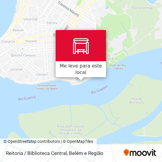 Reitoria / Biblioteca Central mapa