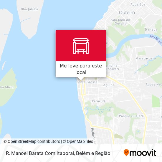 R. Manoel Barata Com Itaboraí mapa