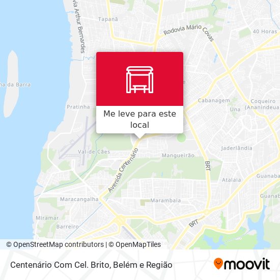 Centenário Com Cel. Brito mapa