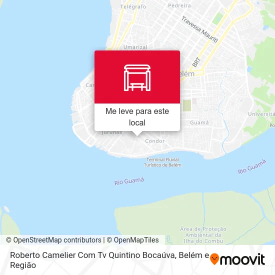 Roberto Camelier Com Tv Quintino Bocaúva mapa