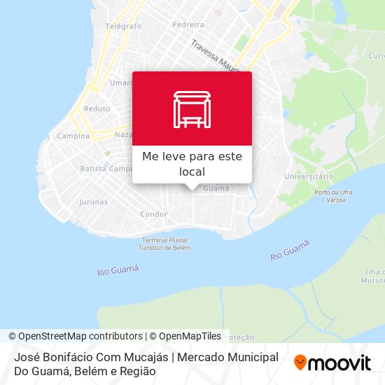 José Bonifácio Com Mucajás | Mercado Municipal Do Guamá mapa